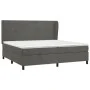 Boxspringbett mit dunkelgrauer Samtmatratze 200x200 cm von vidaXL, Betten und Lattenroste - Ref: Foro24-3129172, Preis: 602,6...