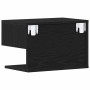 Armario de Noche con cajón 2 pcs Roble negro 46 x 29.5 x 30 cm