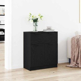 Vitrina Roble Negro 60 x 30 x 70 cm Madera contrachapada en Aparadores | Comprar online en Foro24