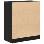 Vitrina con cajón Negro 60 x 30 x 70 cm Madera contrachapada