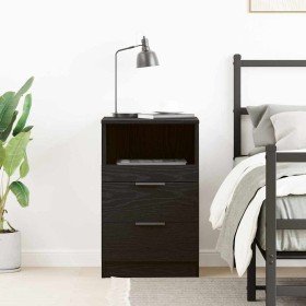 Armario de Noche con cajón Roble negro 40 x 35 x 65 cm en Mesitas de noche | Comprar online en Foro24