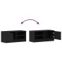 Gabinete de TV 2 pcs Negro 80 x 35 x 36.5 cm