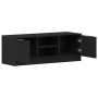 Gabinete de TV Negro 102 x 35 x 36.5 cm Madera contrachapada