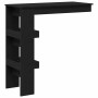 Mesa de Bar de Pared Roble Negro 102 x 45 x 103,5 cm