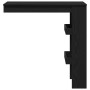Mesa de Bar de Pared Roble Negro 102 x 45 x 103,5 cm