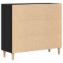 Vitrina Negro 90 x 34 x 80 cm Madera contrachapada