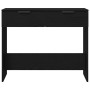 Mesa Consola Roble negro 90 x 36 x 75 cm Madera contrachapada