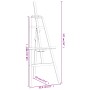 Solid pine wood painting easel 53.5x95x127 cm by vidaXL, Office easels - Ref: Foro24-30220, Price: 25,03 €, Discount: %