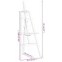 Staffelei aus massivem Kiefernholz 53,5x95x127 cm von vidaXL, Bürostaffeleien - Ref: Foro24-30220, Preis: 30,83 €, Rabatt: %