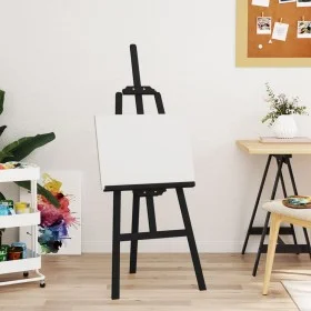 Malstaffelei aus massivem schwarzem Kiefernholz, 53,5 x 95 x 127 cm von vidaXL, Bürostaffeleien - Ref: Foro24-30221, Preis: 3...