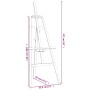 Malstaffelei aus massivem schwarzem Kiefernholz, 53,5 x 95 x 127 cm von vidaXL, Bürostaffeleien - Ref: Foro24-30221, Preis: 3...