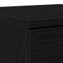 Tableros Lateral con cajón 2 pcs Roble negro 30 x 30 x 70 cm