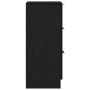 Aparador de roble negro con cajón Roble negro 30 x 30 x 70 cm