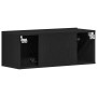 Muebles para TV 2 pcs Roble negro 80 x 30 x 30 cm