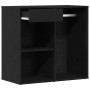 Gabinete de Cosméticos con cajón Roble Negro 80 x 40 x 75 cm en Armarios y almacenamiento | Comprar online en Foro24