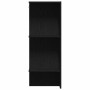 Gabinete de pasillo con estante Roble negro 97.5 x 37 x 99 cm