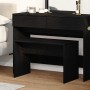 Taburete de vestidor Roble negro 70 x 35 x 45 cm en Bancos de tocador | Comprar online en Foro24