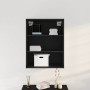 Gabinete de Pared Colgante Roble Negro Madera contrachapada en Aparadores | Comprar online en Foro24