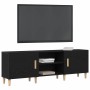 Mueble de TV Roble negro 150 x 30 x 50 cm Madera contrachapada