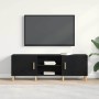 Mueble de TV Roble negro 150 x 30 x 50 cm Madera contrachapada