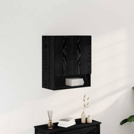 Mueble de pared Roble negro 60 x 30 x 70 cm