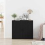 Sideboard Roble negro 80 x 33 x 70 cm Madera contrachapada