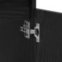 Mueble de lavabo con estante Roble negro 58 x 33 x 60 cm