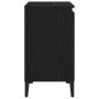 Mueble de lavabo con estante Roble negro 58 x 33 x 60 cm