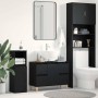 Mueble de lavabo con cajón Roble negro 80 x 33 x 60 cm