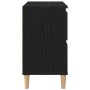 Mueble de lavabo con cajón Roble negro 80 x 33 x 60 cm