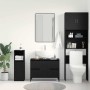 Mueble de lavabo con cajón Roble negro 80 x 33 x 60 cm