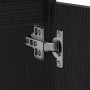 Mueble de lavabo con cajón Roble negro 80 x 33 x 60 cm