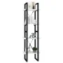 4-stöckiges Sperrholzregal weiß 40x30x140 cm von vidaXL, Bücherregale und Regale - Ref: Foro24-806417, Preis: 63,69 €, Rabatt: %