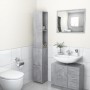 Badezimmerschrank aus betongrauem Sperrholz, 25 x 26,5 x 170 cm von vidaXL, Badezimmermöbel - Ref: Foro24-808435, Preis: 53,1...