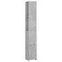 Armario baño madera contrachapada gris hormigón 25x26,5x170 cm de vidaXL, Muebles de baño - Ref: Foro24-808435, Precio: 52,36...