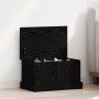 Caja de Almacenamiento Roble negro 50 x 30 x 28 cm