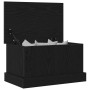 Caja de Almacenamiento Roble negro 50 x 30 x 28 cm