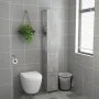 Armario baño madera contrachapada gris hormigón 25x26,5x170 cm de vidaXL, Muebles de baño - Ref: Foro24-808435, Precio: 52,36...