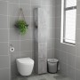 Badezimmerschrank aus betongrauem Sperrholz, 25 x 26,5 x 170 cm von vidaXL, Badezimmermöbel - Ref: Foro24-808435, Preis: 53,1...