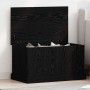 Caja de Almacenamiento Roble negro 70 x 40 x 28 cm en Baúles de almacenamiento | Comprar online en Foro24