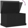 Caja de Almacenamiento Roble negro 70 x 40 x 28 cm en Baúles de almacenamiento | Comprar online en Foro24