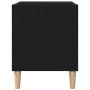 Mueble para discos de vinilo Roble negro 84,5 x 38 x 48 cm