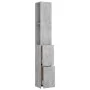 Armario baño madera contrachapada gris hormigón 25x26,5x170 cm de vidaXL, Muebles de baño - Ref: Foro24-808435, Precio: 52,36...