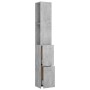 Badezimmerschrank aus betongrauem Sperrholz, 25 x 26,5 x 170 cm von vidaXL, Badezimmermöbel - Ref: Foro24-808435, Preis: 53,1...