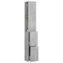 Badezimmerschrank aus betongrauem Sperrholz, 25 x 26,5 x 170 cm von vidaXL, Badezimmermöbel - Ref: Foro24-808435, Preis: 53,1...