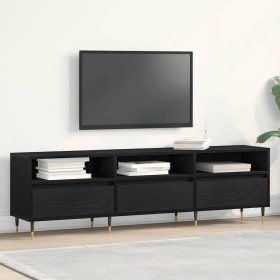 Gabinete de TV Roble negro 150 x 30 x 44.5 cm