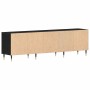 Gabinete de TV Roble negro 150 x 30 x 44.5 cm