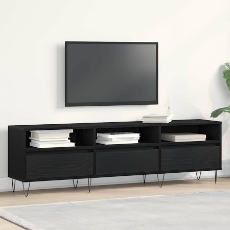 Gabinete de TV Roble negro 150 x 30 x 44.5 cm