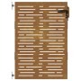Puerta de jardín acero corten diseño cuadrado 85x150 cm