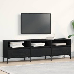 Gabinete de TV Roble negro 150 x 30 x 44.5 cm